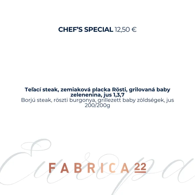 CHEF S SPECIAL